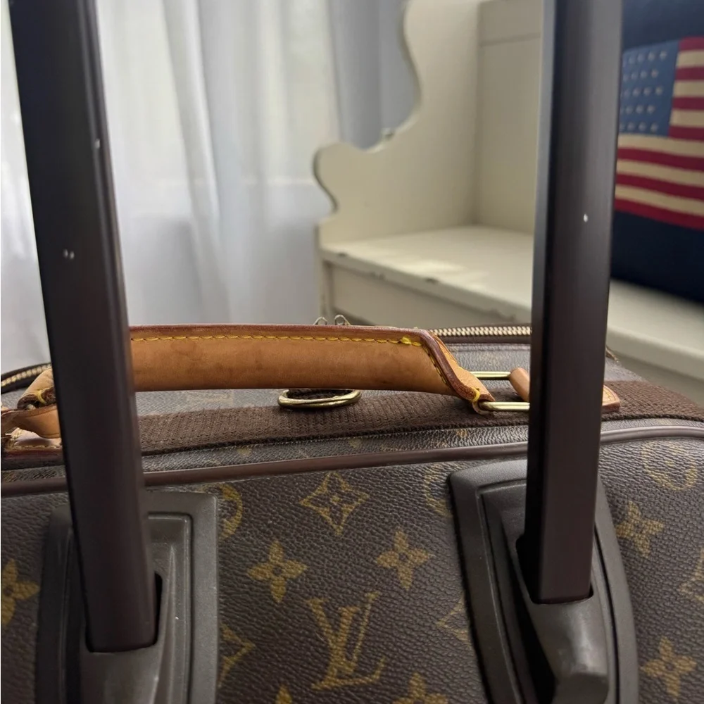 Louis Vuitton Brown and Tan Monogram Suitcase